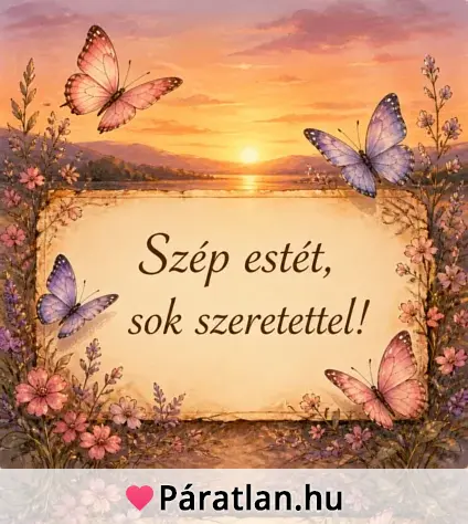 Szép estét, sok szeretettel!