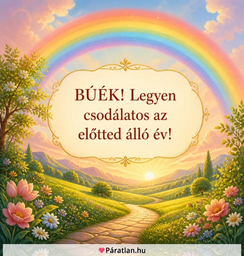 BÚÉK! Legyen csodálatos az előtted álló év!