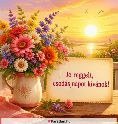 Jó reggelt, csodás napot kívánok!