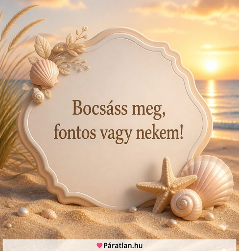 Bocsáss meg, fontos vagy nekem!