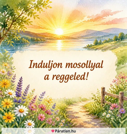 Induljon mosollyal a reggeled!