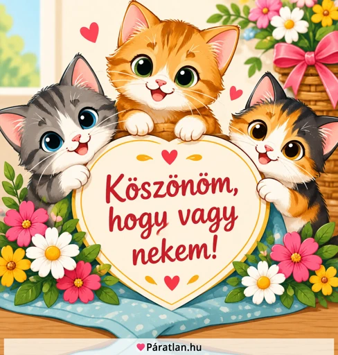Köszönöm, hogy vagy nekem!
