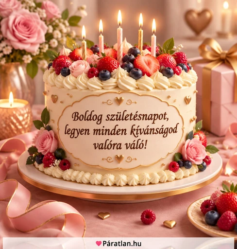 Boldog születésnapot, legyen minden kívánságod valóra váló!