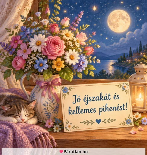 Jó éjszakát és kellemes pihenést!