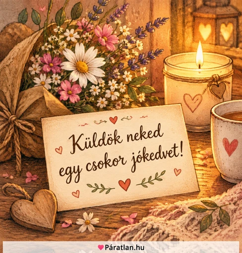 Küldök neked egy csokor jókedvet!