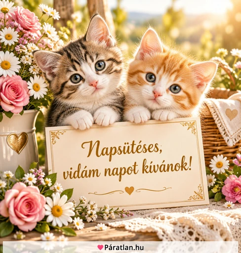 Napsütéses, vidám napot kívánok!