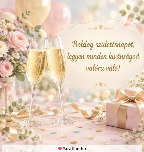 Boldog születésnapot, legyen minden kívánságod valóra váló!