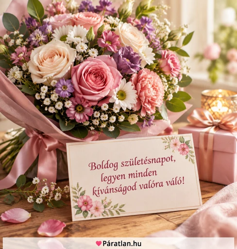 Boldog születésnapot, legyen minden kívánságod valóra váló!