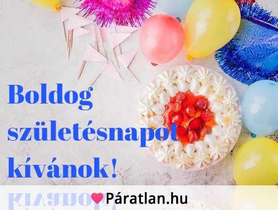 Boldog születésnapot kívánok!