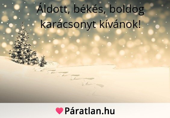 Áldott, békés, boldog karácsonyt kívánok!