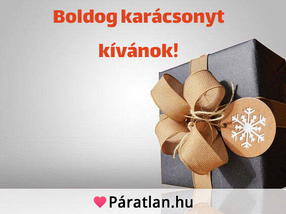 Boldog karácsonyt kívánok!