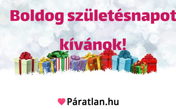 Boldog születésnapot kívánok!