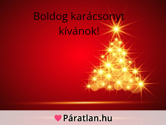 Boldog karácsonyt kívánok!