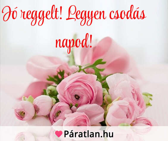 Jó reggelt! Legyen csodás napod!